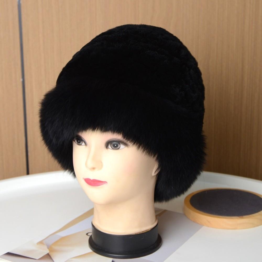 Fluffy Plush Fluffy Fur Bucket Hat Thick Warm Plush Fisherman Hat Plush Bucket Hat Daily Wear