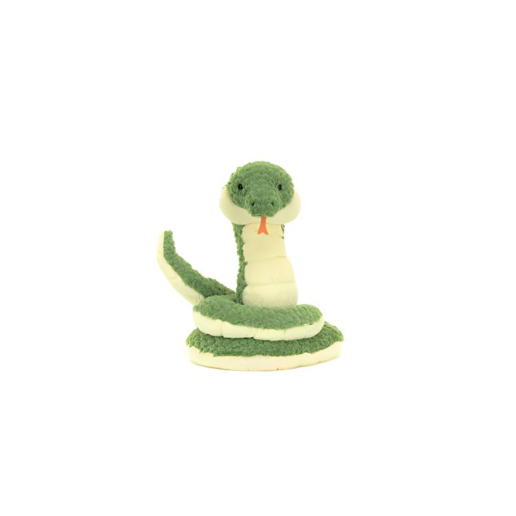 JELLYCAT Amphibian & Reptile Collection Cizi Snake Dolls Plush Doll 27cm Height In Sitting Posture