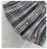 Miu Style Plaid Mini Skirt: Elastic Waist, Single-Breasted, Autumn/Winter Collection