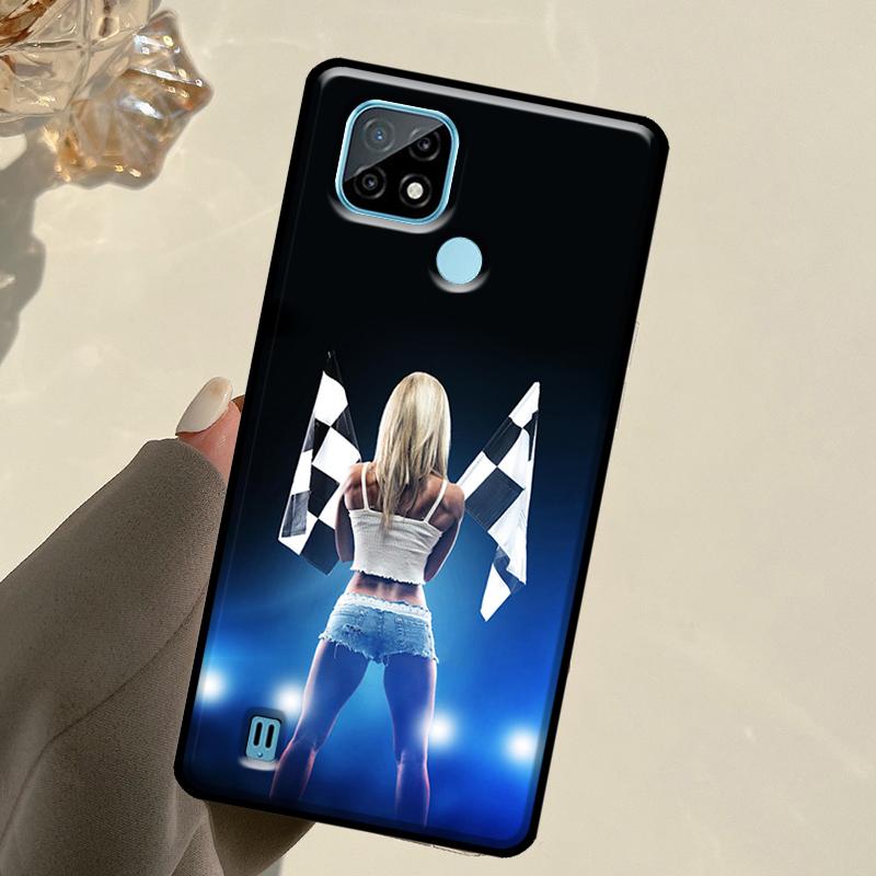 Boy Racer Car For Realme C55 C51 C21Y C25S C75 C67 C61 C53 13 12 10 11 14 Pro Plus GT 6T 6 5 GT7 Pro Case