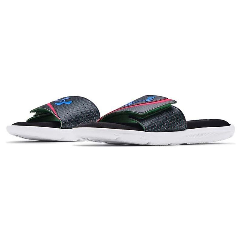Under Armour Ignite 6 Graphic Strap Slide Black Cerise Men Sneakers 3024450-004