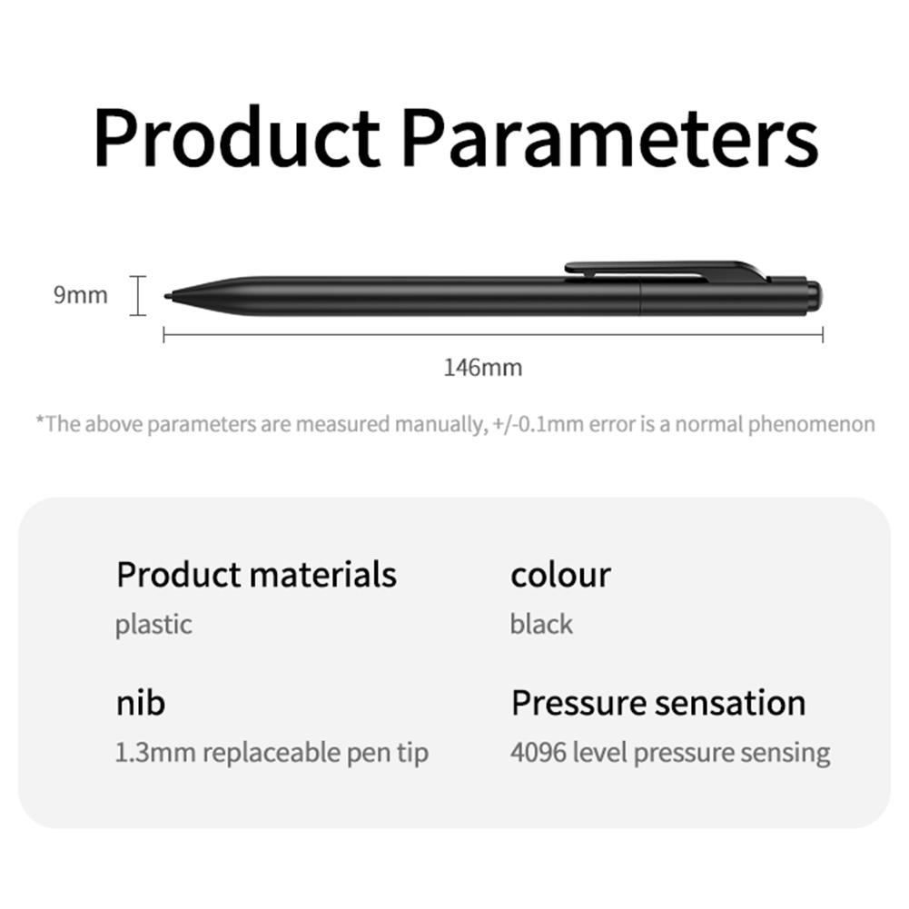 EMR Stylus Pen for Remarkable 2 EMR Stylus Tilt 4096 Sensitivity Palm Rejection with 2 Pen Tips for Samsung/Wacom/EMR Devices