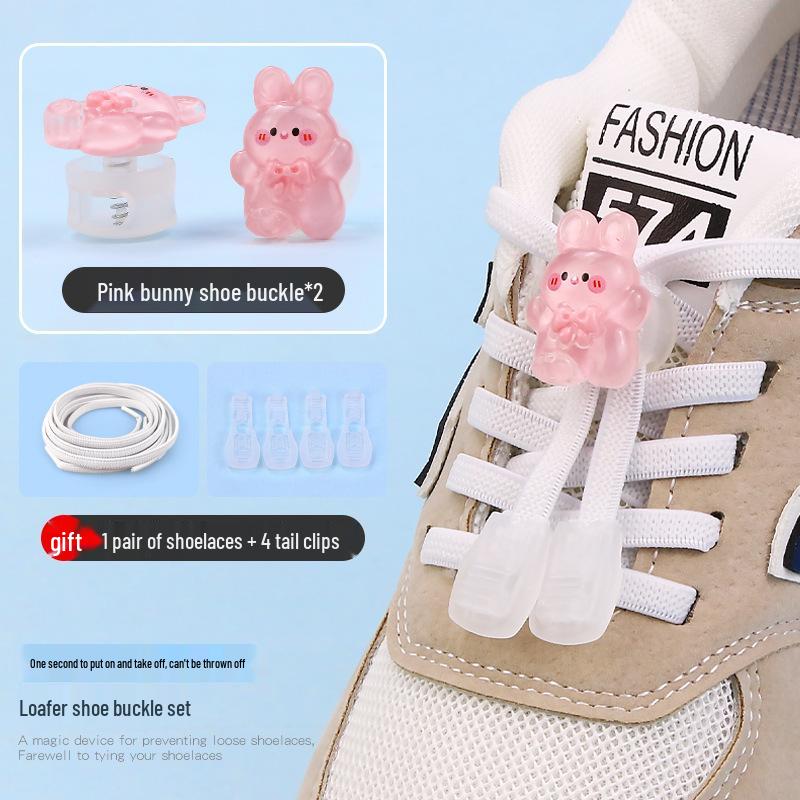 Cartoon No-Tie Shoelace Buckle Fastener for Kids