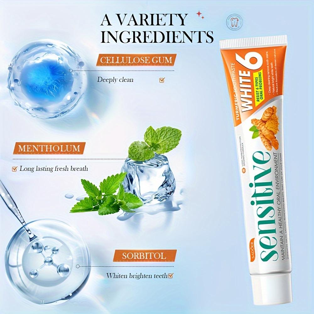 Turmeric Toothpaste - 1 Pack. Improves Breath, Deep Cleansing & Whitens Teeth, 100g Per Tube
