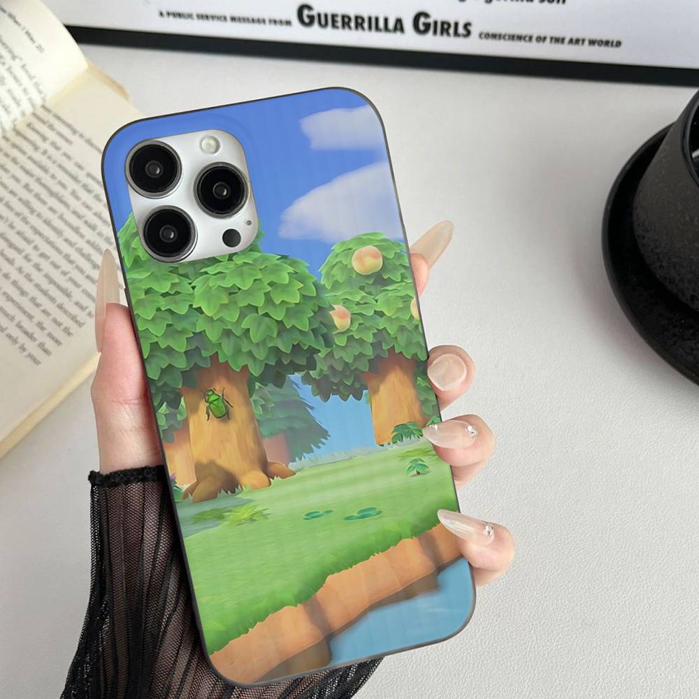 A-Animal C-Crossing Phone Case Corrugated Pattern Phone Case For iPhone 17 Air 16 15 14 13 Plus Pro Max Matte Shockprooof Cover