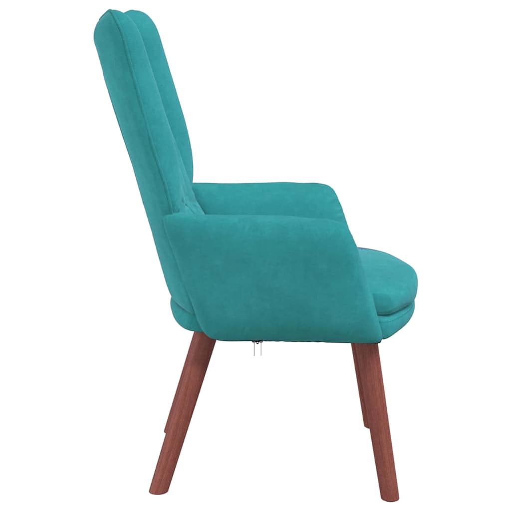 Armchair Turquoise 63 X 67 X 94 Cm Velvet