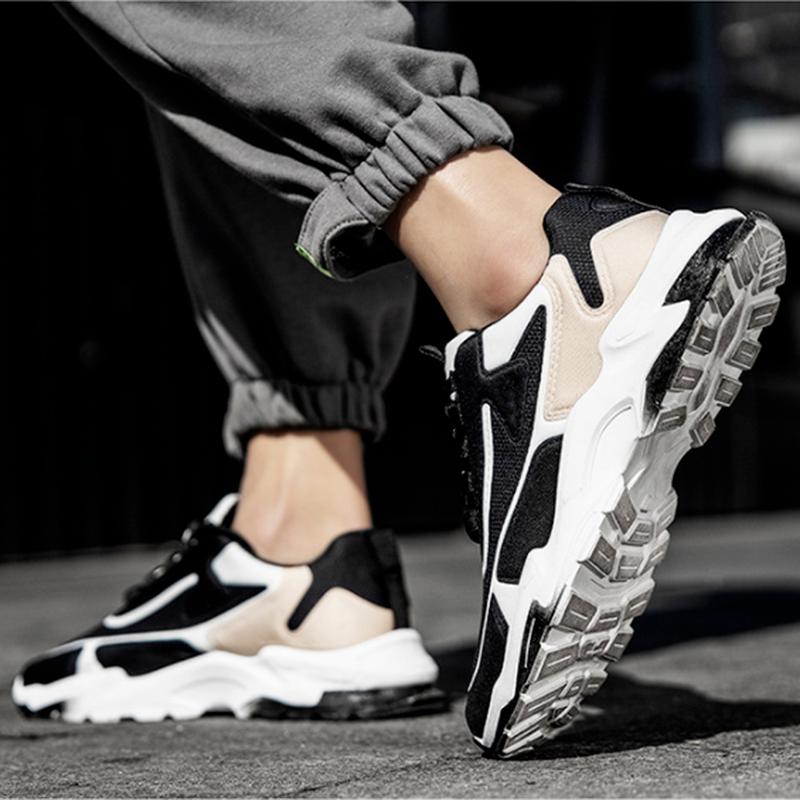 Mode Freizeitschuhe Herren Outdoor Wanderschuhe Herren Atmungsaktive Mesh Schuhe Herren Splicing Tennisschuhe Lässige Sneakers für Herren
