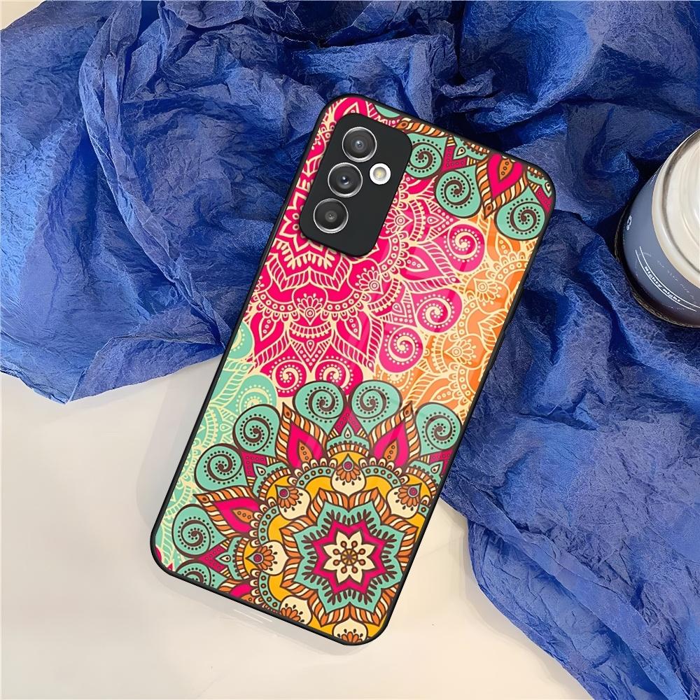 Mandala Chakra Yoga Phone Case for Samsung S25 S24 S30 S21 S23 S20 S22 Fe S10 E S9 Note 20 Pro Ultra Plus glass Cover