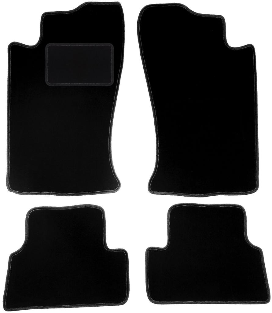 Black Velour Floor Mats For: Mitsubishi Eclipse 2G Coupe (1995-1999)