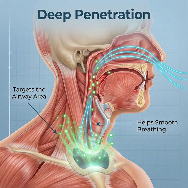 Náplast proti chrápání - Vhodná pro potíže s usínáním v noci, namáhavé dýchání a hlasité chrápání