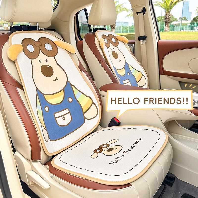 Car seat cushion winter cartoon car seat cover plush comfortable creative cute car seat cushion