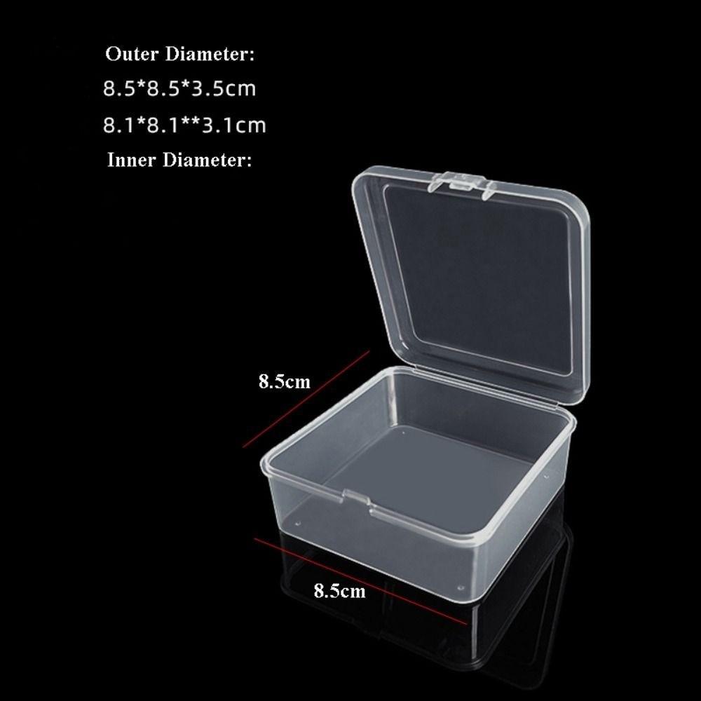 Square Jewelry Beads Container Plastic Sundries Organizer Small Items Case  Packing Boxes
