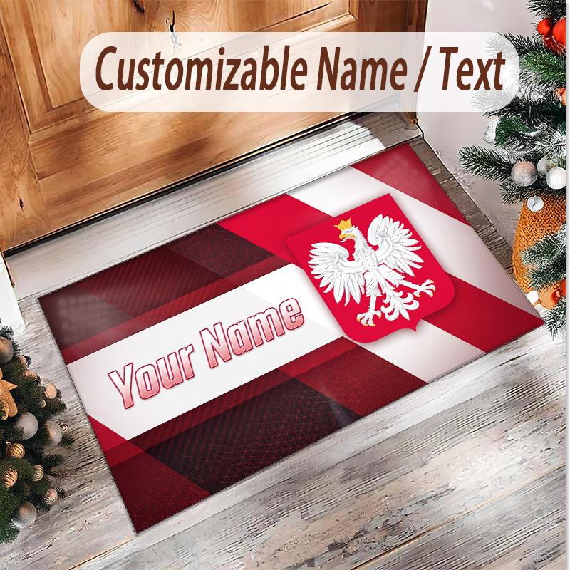 Personalized Crystal Velvet Carpet Poland Pattern Non Slip Floor Rug