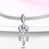 Original Charms Copper Dream Catcher Heart Life Tree Pendant Beads Fit Bracelet Women Jewelry Making Diy Gift