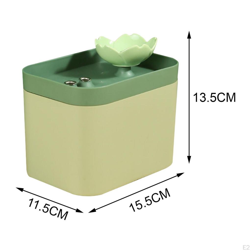 1.5L Cat Water Fountain Supplies Feeder Quiet Dispenser Portable Bowl Dish Accessories USB Drinking