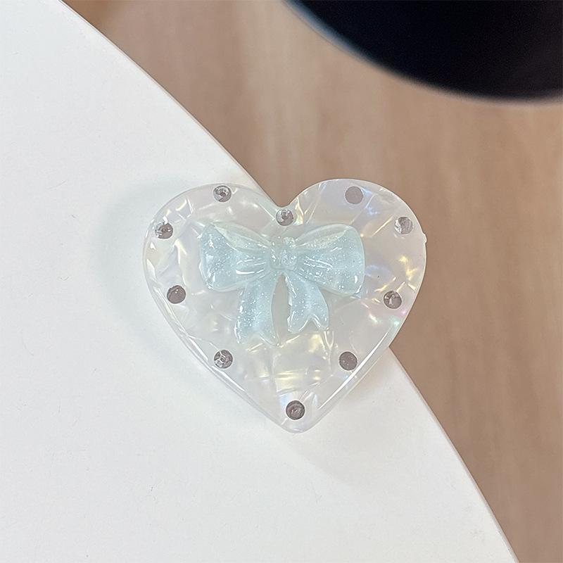 Colorful Heart Pattern Magnetic Telescopic Phone Ring Holder