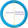 Blue Car Steering Wheel Cover: Universal RPKEY 13.5 To 15 Inches Silicone Steering Cover Compatible With Most Car Models Fit For Round D Shape