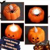 Flickering Tea Lights Flameless Flickering Pumpkin Lights 12 Pieces Halloween LED Lamp For Celebration Event Party Bedroom