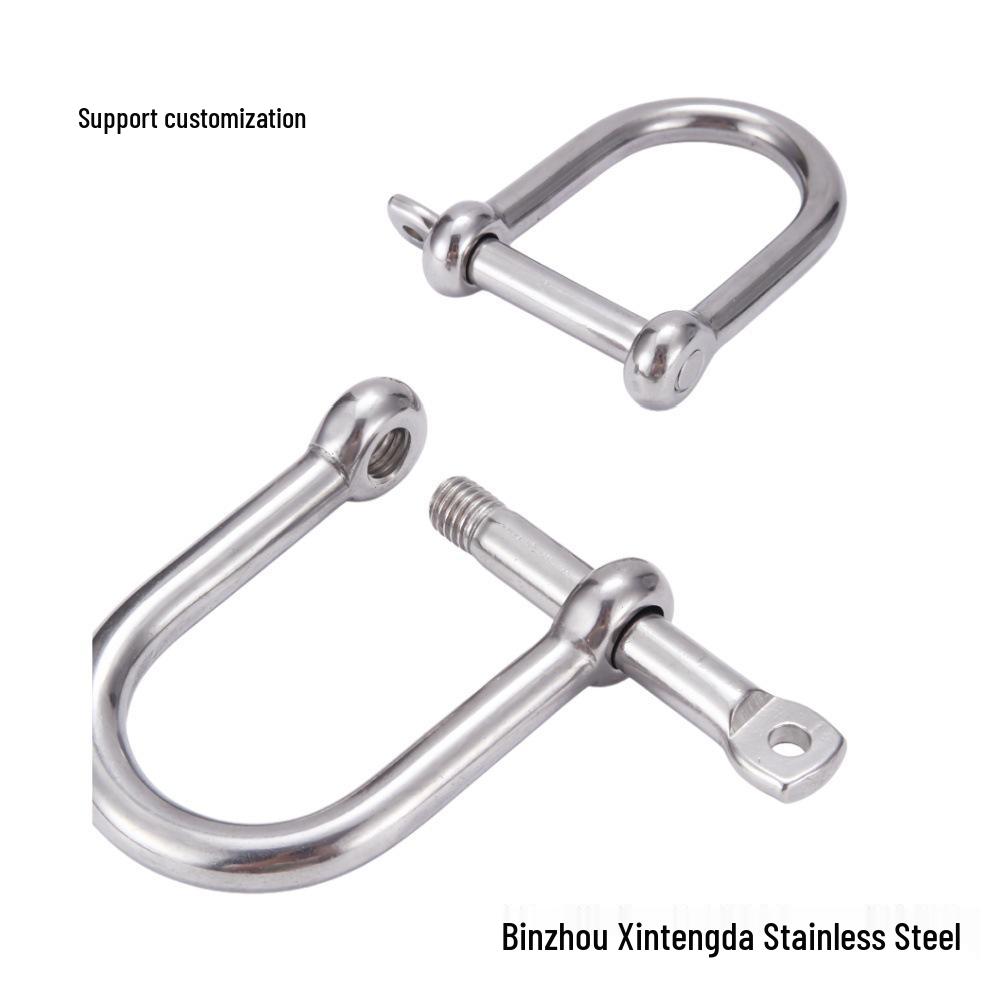 Widened U-Shackle, 316 Stainless Steel D-Shackle, Marine Hardware Accessories