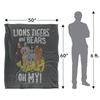 The Wizard Of Oz Lions, Tigers, And Bears Blanket
