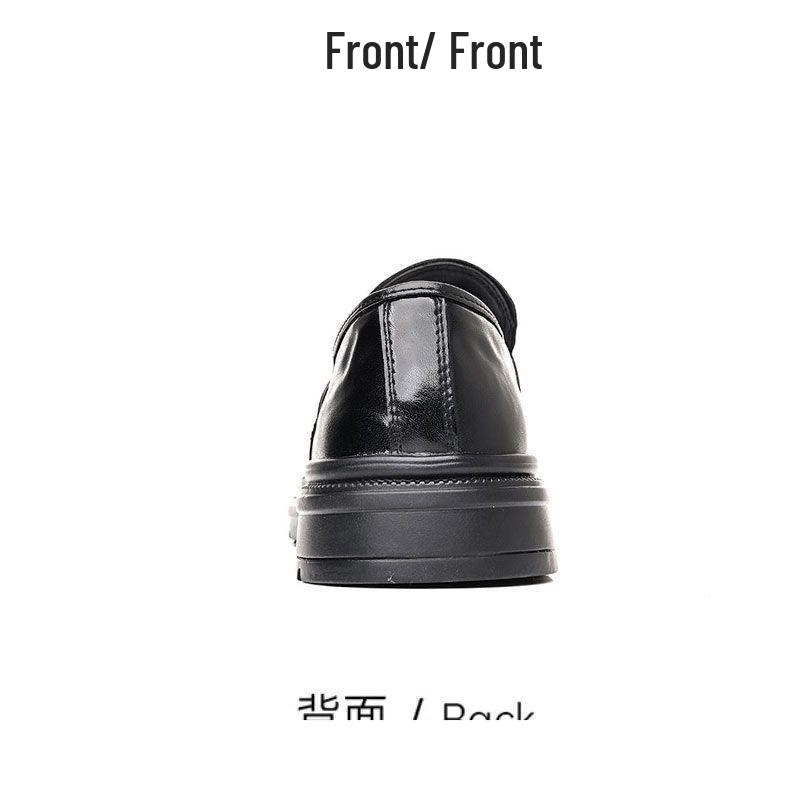 Herren Echt Rindsleder Atmungsaktive Slipper - Britischer Stil, Business Formal & Freizeit Slipper in Schwarz.