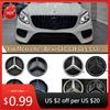 2025 Hot Car Sticker Front Grill Emblem Fit For Mercedes Benz GLC GLE GLS-Class X166 X253 Glossy Star White Illuminated Emblem