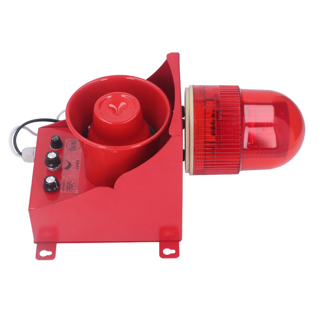 Industrielle Sirene 40W 130dB Hohe Dezibel Starke Helligkeit IP65 Wasserdicht LED Stroboskop Hupe Alarm