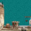 Glitter wallpaper, turquoise background, turquoise center for living room and bedroom 50x1000