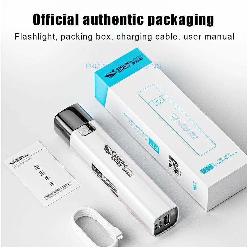 

Компактний Ультраяскравий Портативний Ліхтарик та Павербанк USB Перезаряджуваний Ліхтар Тактичний Ліхтар Ультрапотужний Ліхтарик Для вулиці