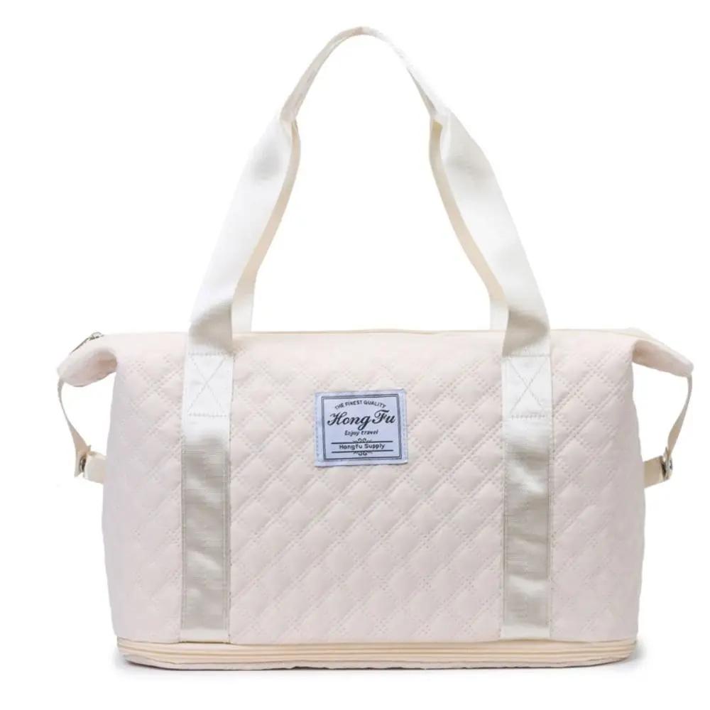 2025 Waterproof Travel Bag Durable Foldable Wet and Dry Separation Shoulder Bags Large Capacity Handbag Suitcase Trolley Case