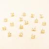 New Alloy Electroplated Temperament Versatile Simple Light Luxury High-end Fresh Small and Fresh Women's Bow Earrings