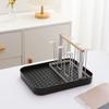 High Quality Durable Japanese Style Cup Drying Rack Space-Saving With Drain Tray Mug Organizer Shelf Standing Type Bottle Holder