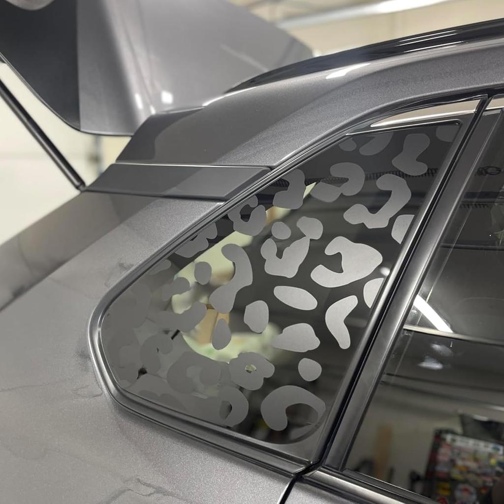 Zhizhong Side Window Decals For Car SUV Trucks, Universal Leopard Cheetah Vinyl Sticker Free Tallation Tools (A Pair)