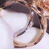 Exquisite Flower Ring Women Rose Cubic Zirconia Hypoallergenic Alloy Sparkling