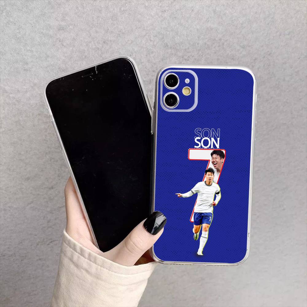 

Heung Min Son KR Sports Star Phone Case For iPhone17,16,15,14,13,12,11 Plus,Pro Max Soft Transparent Cover iPhone17promax