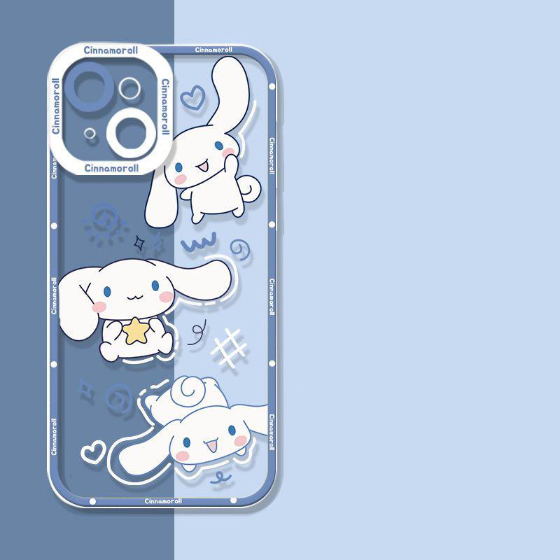 Pretty Cute Cinnamoroll Case For Xiaomi Redmi 15C Note 15 Pro 14C Note 14 13 12 10 11 Pro Plus 11S 13C 12C 5G 4G Clear Casing