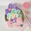 Kawaii Cartoon Plush Rabbit Pen Bag High-Capacity Multi-Function Stationery Case Cute Storage Bag For Student School Supplies
