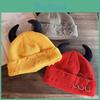 Solid Acrylic Color Knit Hat Elastic Fit Autumn Winter Cold Protection Supplies