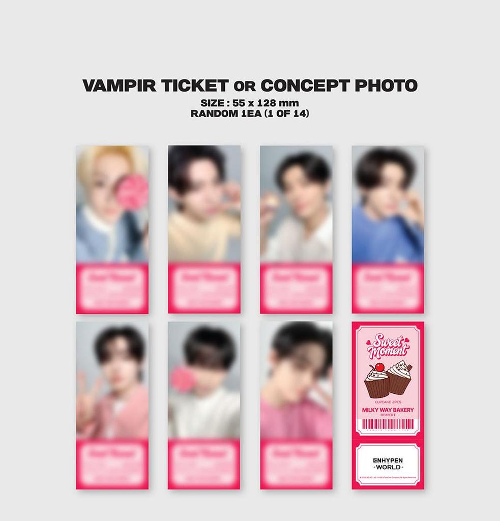 ENHYPEN WORLD COUPON CARD COLLECTION (SWEET MOMENT BASIC / GIFT Ver.)