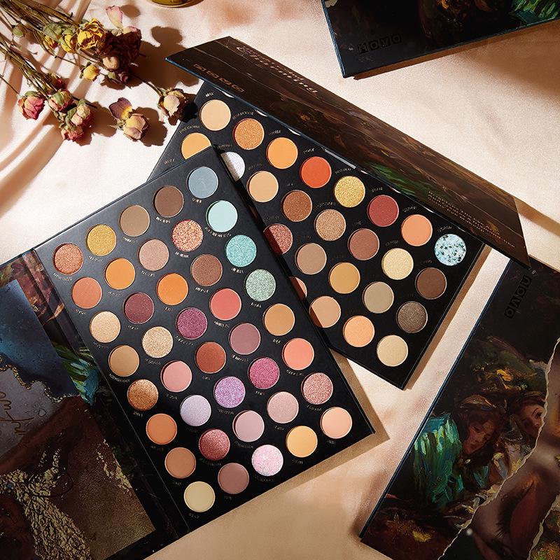 40-Farben Lidschattenpalette in Erdtönen für Anfänger – Perfekt für das tägliche leichte Make-up