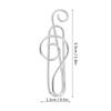 20Pcs Musical Note Paperclip Music   Shape Creativity Modeling Metal Craft Supplies