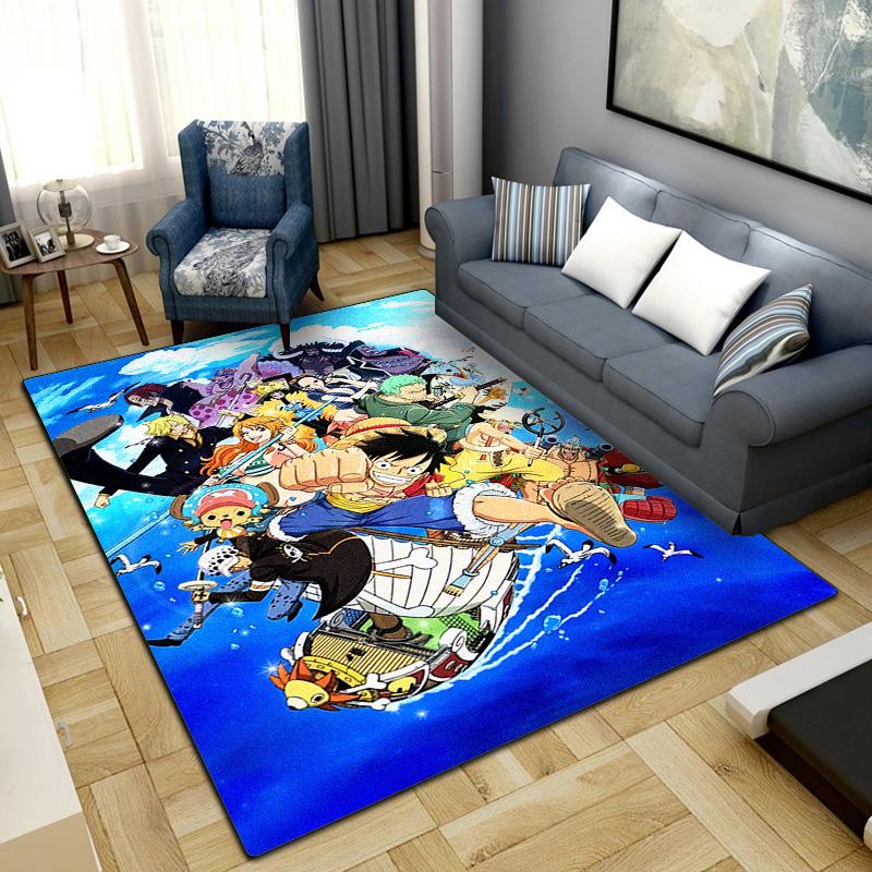 

Anime One Piece Print Carpet Large Area Rug Non Slip Washable Floor Mat Bedroom Home Decor LXR144 60x90cm