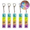 High Quality 5Pcs Multi-Style Light Up Keycap Keychain, Stress Relief Click Fidget Toy, Portable Desk Accessory Birthday Gift