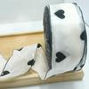 Flocked Snow Gauze Ribbon for DIY Bows, Floral Arrangements, Gift Wrapping, and Hair Accessories