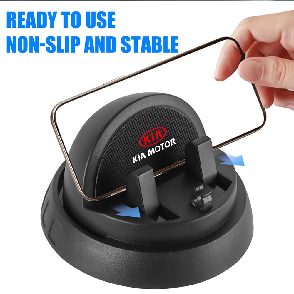 2026 Hot Car Sticker Car Phone Holder 360° Rotatable Dashboard Phone Bracket For KIA KN Rio Ceed Sportage Cerato Soul Sorento Pi