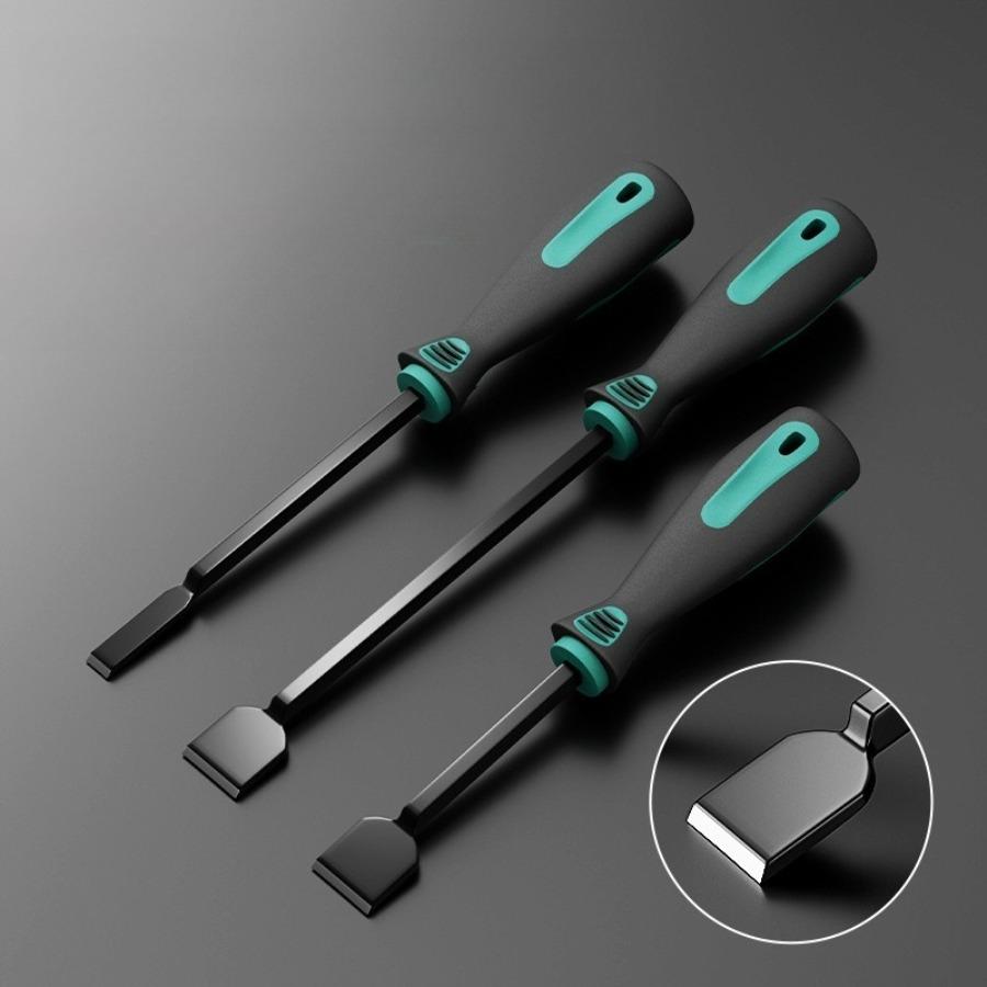 Industrial-Grade High-Hardness Chrome Vanadium Steel Cylinder Scrapers -Tools for Auto Repair Engine Cleaning (3-Piece Set)