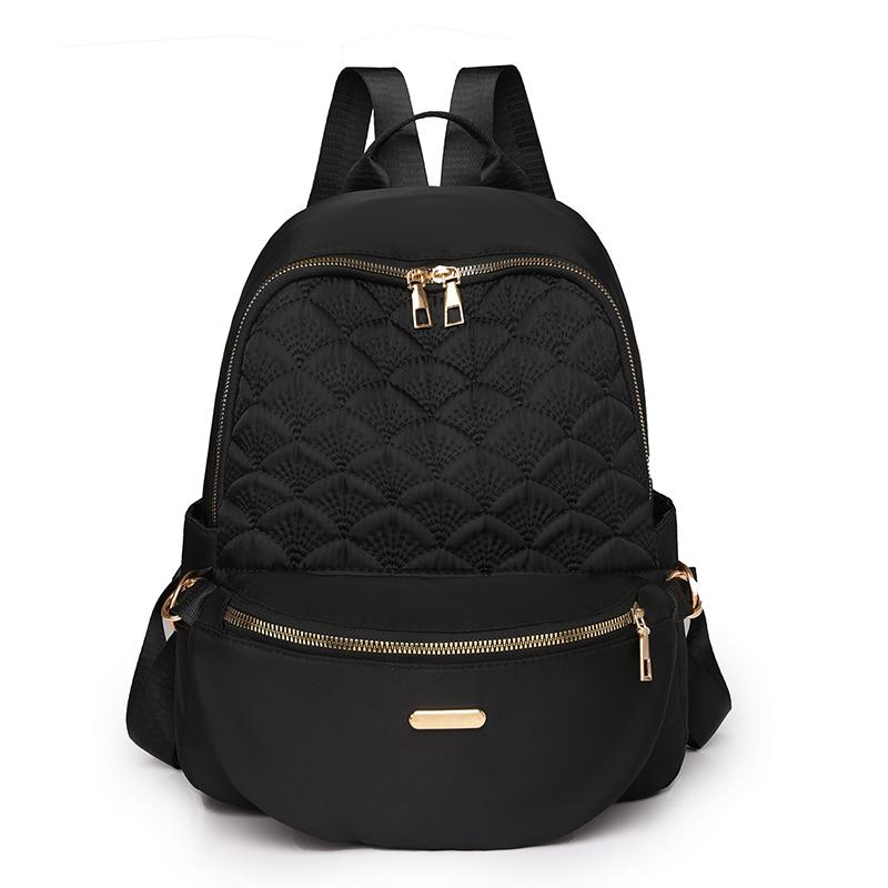 Ромбовидный рюкзак Женская сумка через плечо с буквенным принтом Дорожный рюкзак синий — фото 15