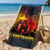 Fcb Team Football Club Beach Towel, Microfiber Beach Towel, Perfect For Pool, Beach, Travel, Home Decor Beach Party Fan Gifts