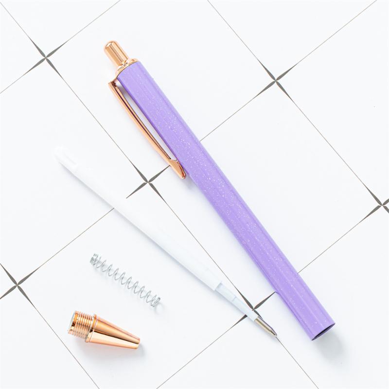 Glitter Ballpoint Pens Creative Metal Multi-color Ballpoint Pen For School Student Stationery Office
