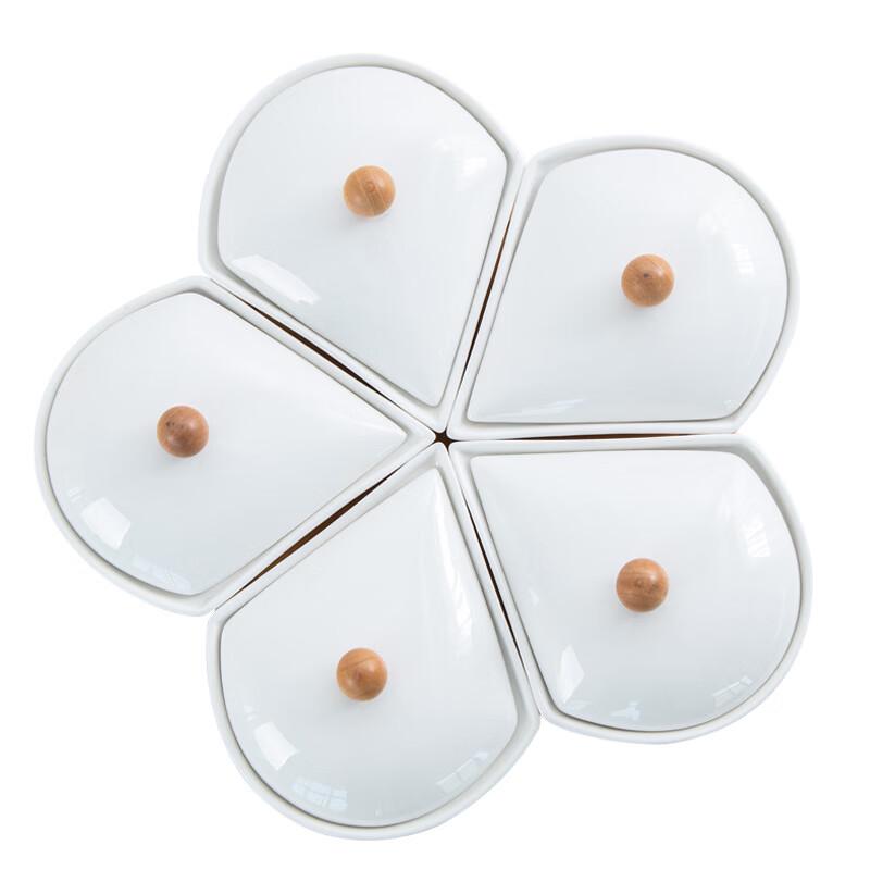 Qianxing Ceramic Snack & Fruit Plate Set